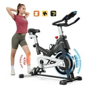 Pooboo Magnetic Exercise Bike Indoor Bluetooth Cycling Bike Home Cardio Workout Stationary Bike  45lbs Heavy-Duty Flywheel Quiet Belt Drive