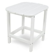 POLYWOOD South Beach 18" Side Table in White