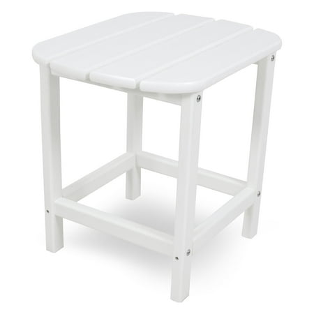 POLYWOOD South Beach 18" Side Table in White
