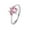 Silver, variant on Ring Cats Paw Design Adjustable Alloy Women Round Opening Ring for Party