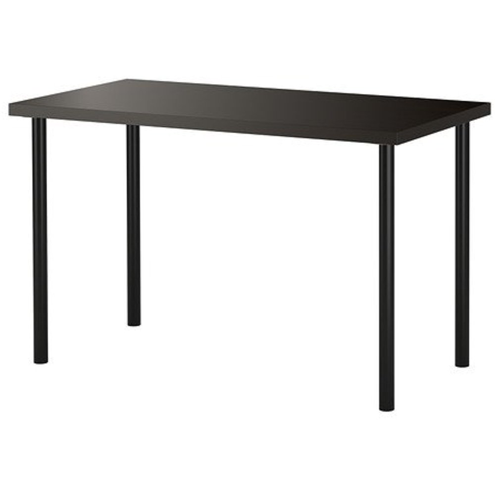 Ikea Adjustable Table, blackbrown top, black legs 82020.11817.2610