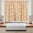 thumbnail image 2 of Ambesonne Fruits Kitchen Curtains, Modern Illustration Fruit, 55"x39", Apple Green Beige and Red, 2 of 3