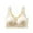 Beige, variant on Front Closure Lace Push Up Bra with Side Coverage and Back Support for Everyday Comfort and Seamless Lift