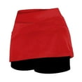 thumbnail image 3 of vigerkar Womens Skorts with Pockets Tummy Control Plus Size Athletic Pants with Pockets Fashion Casual Short Skirt Red, XL, 3 of 4