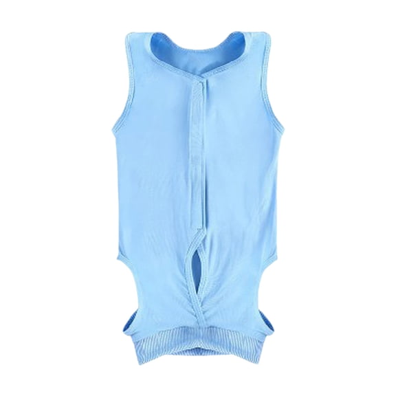 Coppthinktu Recovery Suit for Dogs Female Cat Onesie After Surgery Spay, Soft Pajamas Post-Op Bodysuits for Small Medium Cat, Abdominal Wounds Prevent Licking Cone E-Collar Alternative, A
