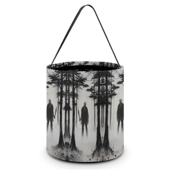 Jason Voorhees Halloween Candy Bag, Trick Or Treat Bags - Light Candy Buckets & Tote Bags for Halloween Parties