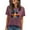 #01 Red, variant on Busydd Graphic Tees for Women Trendy Floral Print Short Sleeve Summer Tops Casual Comfy Crewneck Going Out Tops for Women S