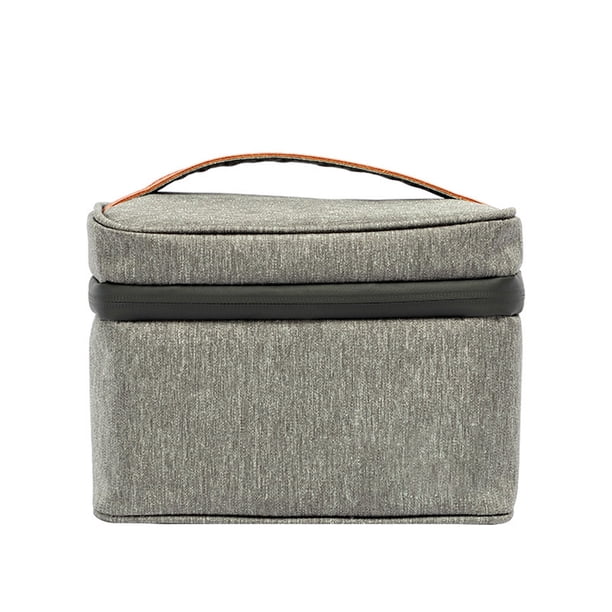Eigraketly Bolsa de Picnic aislada a prueba de fugas Oxford contenedor de alimentos frescos bolsa de almuerzo reutilizable trabajo escolar hombres mujeres Kits de desorden para acampar Gris Eigraketly OD028166-02