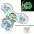 thumbnail image 3 of LED light Fidget Spinner Luminous Finger Stress Relief Toys Hand Top Spinners Glow in Dark Light Birthday Christmas Gift（2pcs）, 3 of 9