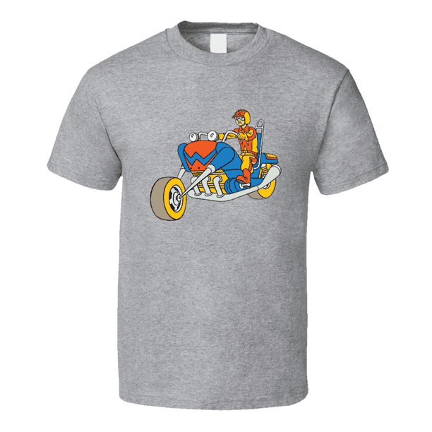 Wonder Wheels 70's Throwback Cartoon Retro Vintage Classic Motorcycle Bike T Shirt Wonder Wheels 70's Throwback Cartoon Retro Vintage Classic Motorcycle Bike T Shirt
