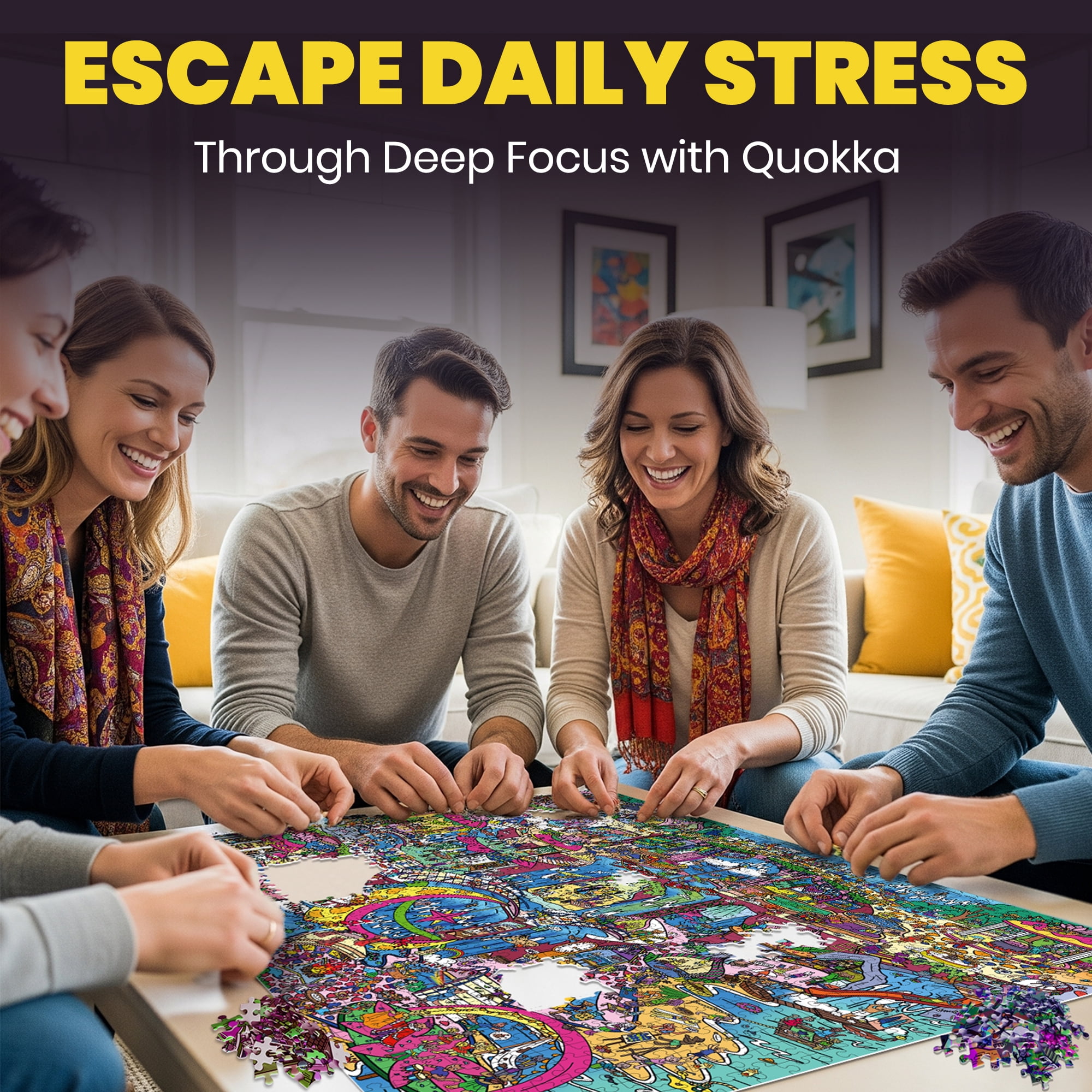 Quokka 1000 Piece Puzzle for Adults -  Adult Puzzles with 223 Hidden Secrets and Engaging Audio Story