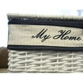 thumbnail image 3 of 14" x 17.5" x 19.5" WhiteBlueRectangularWillow Basket Set of 5, 3 of 5