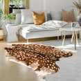 thumbnail image 4 of Multifunction Faux Deer Rug Rustic Eco Friendly Faux Rug Animals carpet for Home, 4 of 10