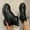 Black, variant on Women's Genuine Leather Boots Lace-Up Platform Combat Ankle Boots with Side Zipper Fashion Comfortable Round Toe Chunky Low Heel Booties Fall Winter Daily Casual Work Boot