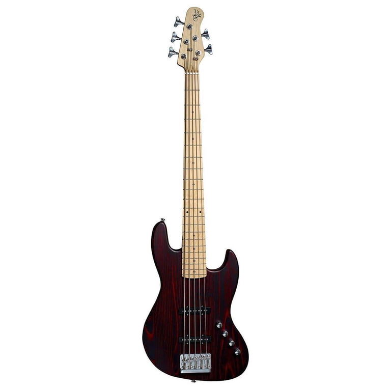 Michael Kelly Element 5OP 5-String Bass Guitar (Trans Red