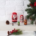 thumbnail image 4 of Mr. Christmas 5-Piece Wooden Nesting Christmas Figures Tabletop Décor, 4 of 10
