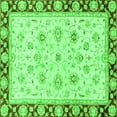 thumbnail image 1 of Ahgly Company Indoor Square Oriental Green Traditional Area Rugs, 7' Square, 1 of 4