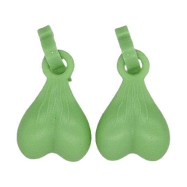 Zapatos 1 par Colgante Colgante Tuercas Bolas Agujero Hebilla Accesorios Retro Verde Verde