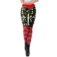 thumbnail image 1 of Zhanying Christmas Leggings avec Poches Grande Taille, Collants Anti-Roulis pour Femmes, Rouge P, 1 of 6