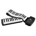 thumbnail image 3 of Teclado plegable portátil de 88 teclas de silicona enrollable flexible para piano, 3 of 8