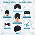 thumbnail image 3 of Capuchon de Gel pour Migraine, Pack Chaud Réutilisable à 180°, Noir, 3 of 5