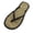 Black, variant on Women's Bamboo Flip Flop Sandals, Silent & Comfortable Rattan Straw Open-Toe Slippers for Summer Beach Casual House Wear