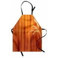 thumbnail image 1 of Harvest Apron Wheat Spikes on Wooden Planks Life in the Countryside Themed Agriculture Print, Unisex Kitchen Bib Apron with Adjustable Neck for Cooking Baking Gardening, Orange Yellow, by Ambesonne, 1 of 3