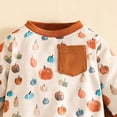 thumbnail image 4 of NOLDARES Toddler Infant Baby Boy Outfits Long Sleeve Crewneck Tee Casual Joggers Pants 2pcs Fall Winter Clothes Clothing Set(Brown,2-3 Y), 4 of 7
