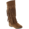 thumbnail image 7 of Yoki Trina 03K Little Girls Moccasin 2 layer Fringe Boots, 7 of 7
