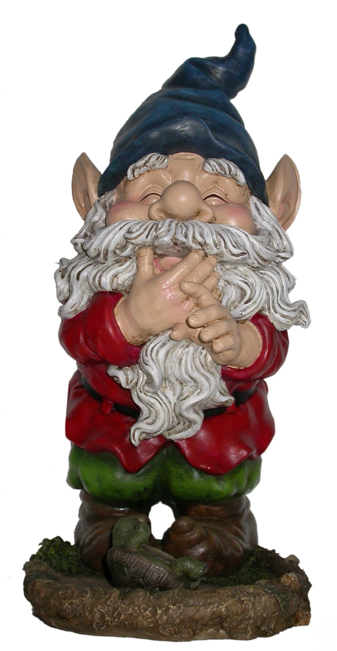 Alpine Smiling Gnome Statue, 15 Inch Tall by Benzara