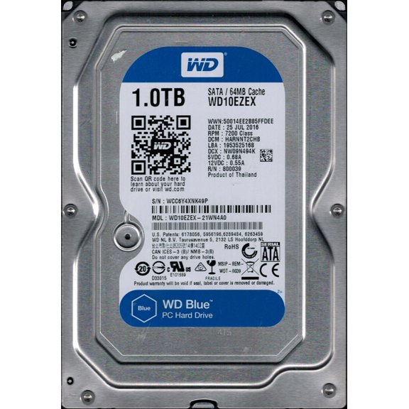 Western Digital WD10EZEX-21WN4A0 1TB DCM: HARNNT2CHB