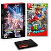Pokemon Brilliant Diamond and Pokemon Shining Pearl Double Pack and Super Mario Odyssey - Game Bundle For Nintendo Switch