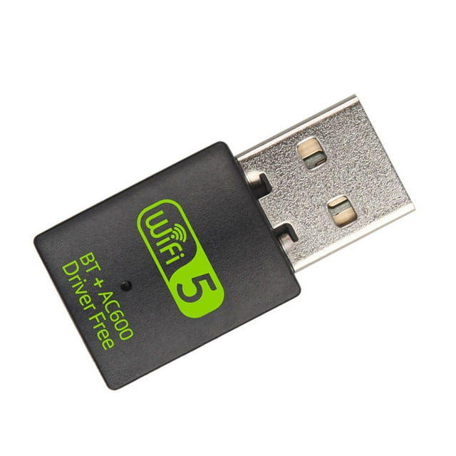 Matsuzay Adaptador WiFi USB compatible con Bluetooth 600Mbps Tarjeta de red de doble banda Mini Herramientas de red para portátiles Estable Estaciones de acoplamiento para portátiles