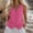 Hot Pink-01, variant on Vest Tops for Women, Cotton Linen Button Down Sleeveless Shirts, Business Casual Tank Vests Top Summer Fashion