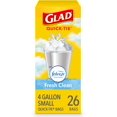 thumbnail image 1 of Bolsas de basura Glad OdorShield pequeñas de 4 litros y 26 quilates con aroma a Febreze, 1 of 9