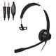 thumbnail image 1 of Auriculares monoaurales de 3,5 mm Auriculares de negocios para PC con enchufe dual de 3,5 mm y 3 secciones que admiten ajuste de volumen de llamadas y altavoces, 1 of 5