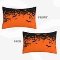 thumbnail image 2 of Yiaed Halloween With Black Bats Print Brushed Microfiber Envelope Pillowcases, Standard,Envelope Closure Pillow Cases(Without Pillow Core)-20"x30", 2 of 6