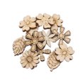 thumbnail image 2 of stanreset 100 Pieces Wooden Pieces Wood Button Log Color Flower Leaves Scrapbooking Unfinished Embellish Arts and Crafts for DIY, 2 of 6