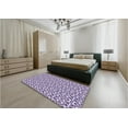 thumbnail image 5 of Ahgly Company Machine Washable Indoor Square Transitional Bright Grape Purple Area Rugs, 5' Square, 5 of 7