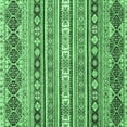 thumbnail image 1 of Ahgly Company Indoor Square Abstract Emerald Green Modern Area Rugs, 5' Square, 1 of 4