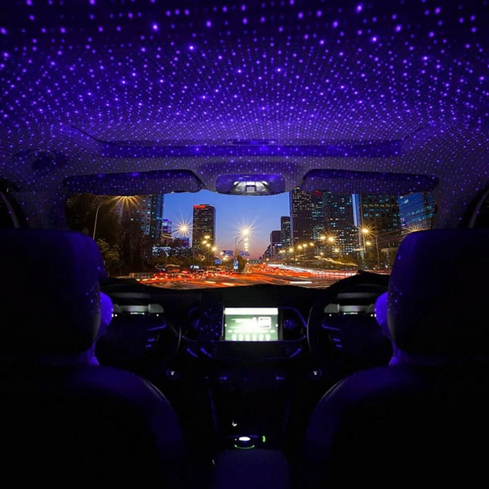 Car Air Refresher with LED Light and Starry Projection Light Home