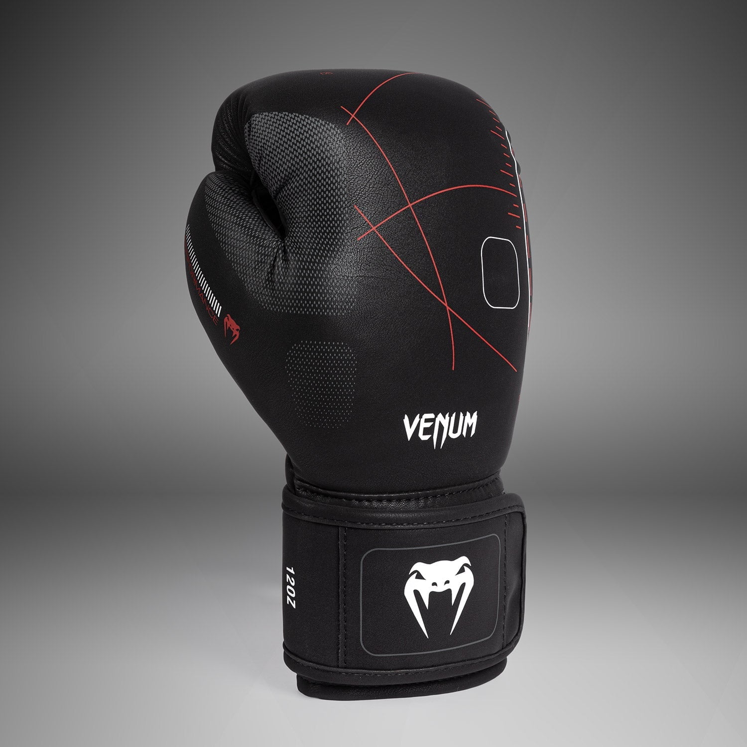 Venum Tactical XT Boxing Gloves - Black/Fire Red - 16-Ounce