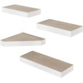thumbnail image 1 of Way Basics Premium Cat Scratcher Floating Wall Shelf (4 Pack) (White), 1 of 6