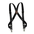 thumbnail image 4 of Men's Side Clip Suspenders 1.4'' Wide Heavy Duty Clips Elastic Straps Trucker Style Suspenders Black, 4 of 8