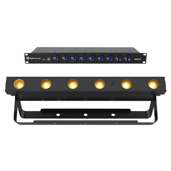 Chauvet DJ Ezlink Strip Q6 BT Wireless Battery Bluetooth Wash Light Power Strip