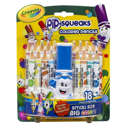 Crayola PipSqueaks Mini Colored Pencils 18count Small Size Big Color