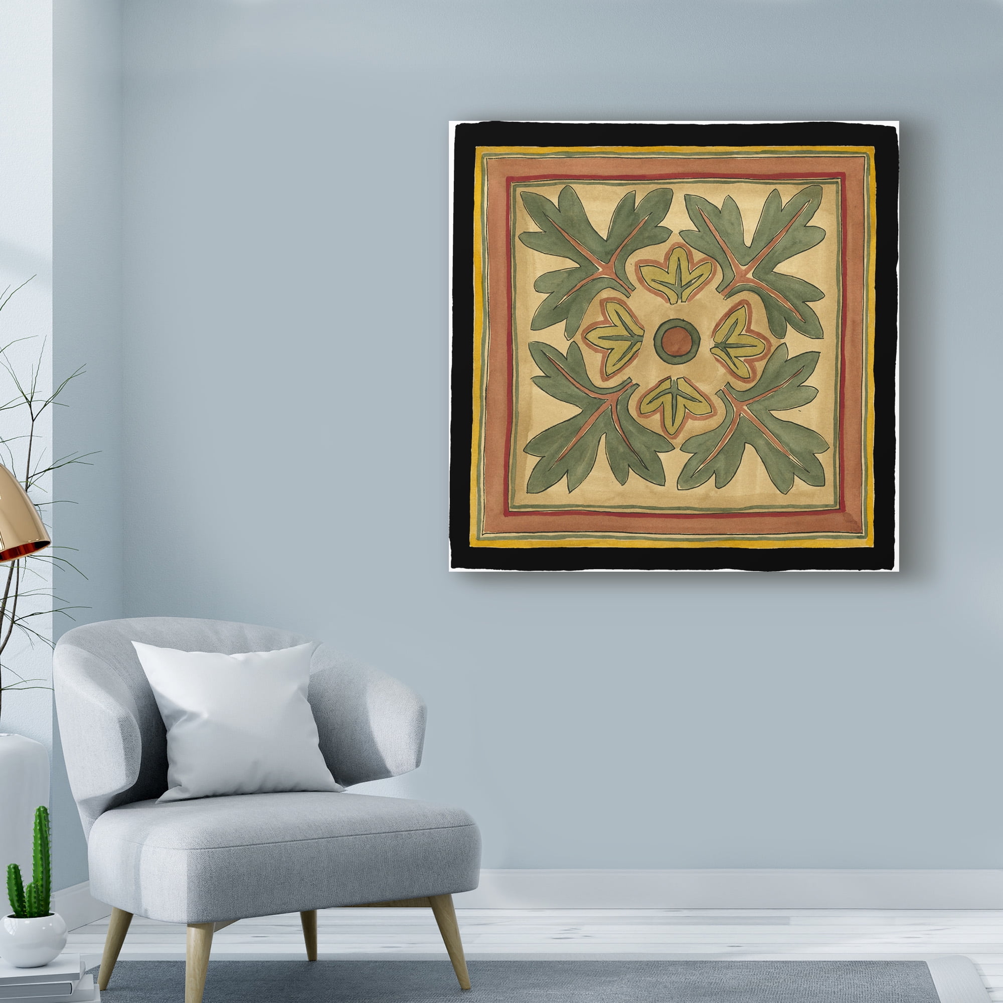 Trademark Fine Art Still Life Canvas Art ' Art Sand Crafts Leaves Iv ' by Jennifer Goldberger
