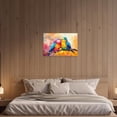 thumbnail image 2 of ZHONGYUTONG Bird Canvas Wall Art Abstract Animal Canvas Colorful Birds on Branch Pictures Graffiti Birds Painting Bedroom Decor Framed (12.00" x 18.00"), 2 of 5