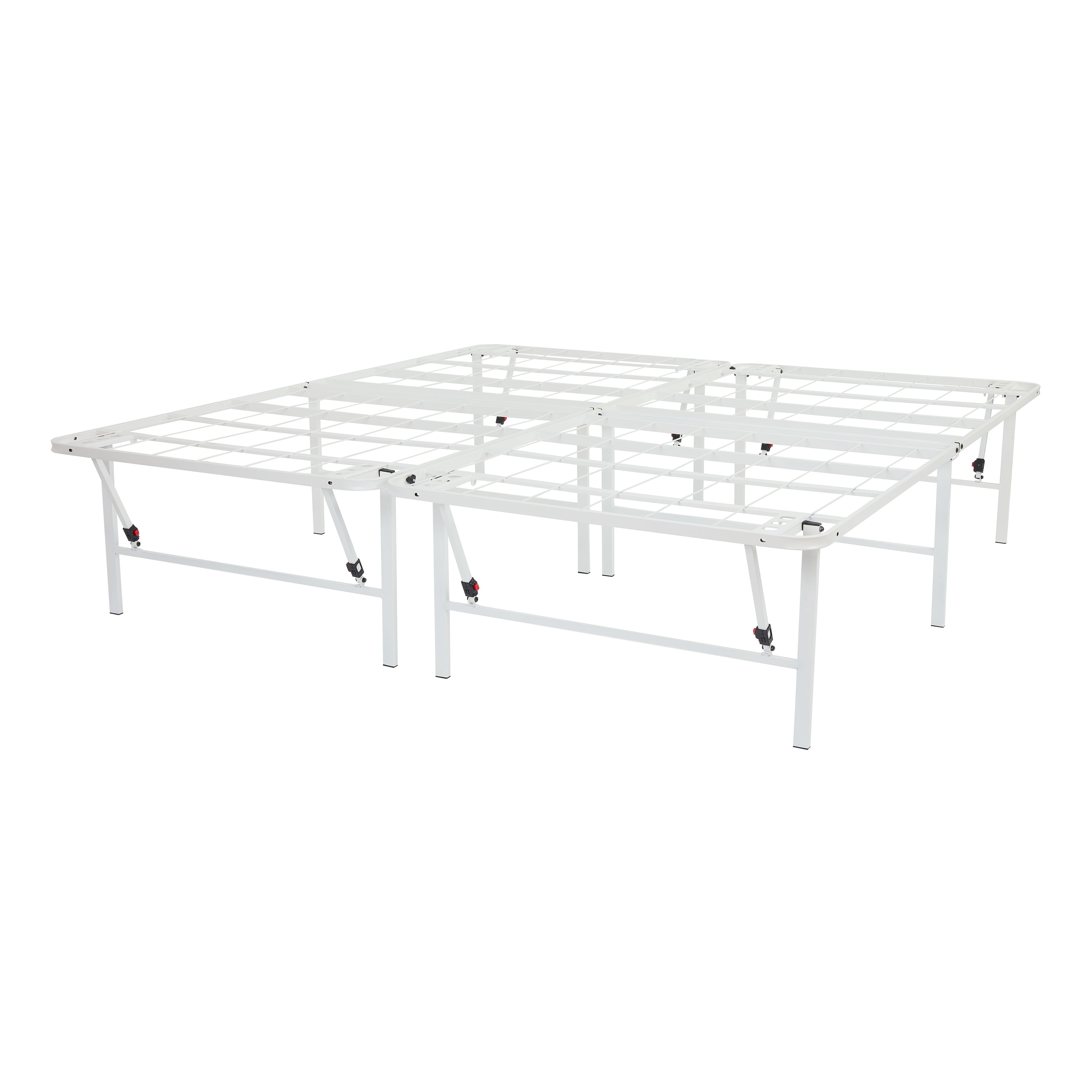 Mainstays 18 High Profile Foldable Steel Bed Frame Powder-Coated Durable Steel 