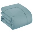 thumbnail image 3 of 5 Piece Comforter Set Bag Solid Color All Season Soft Down Alternative Blanket & Luxurious Microfiber Bed Sheets, Misty Blue, Twin XL, 3 of 6